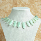 Amazonite Faceted Straight Shield Beads 9 inch 14 pieces - The Bead Traders
