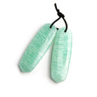Amazonite Matched Pointed Oval Pendants Set of 2 - The Bead Traders