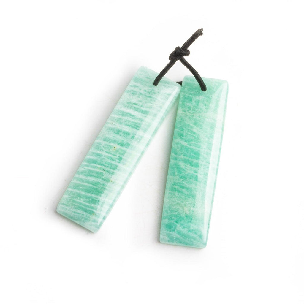 Amazonite Matched Rectangle Pendants Set of 2 - The Bead Traders