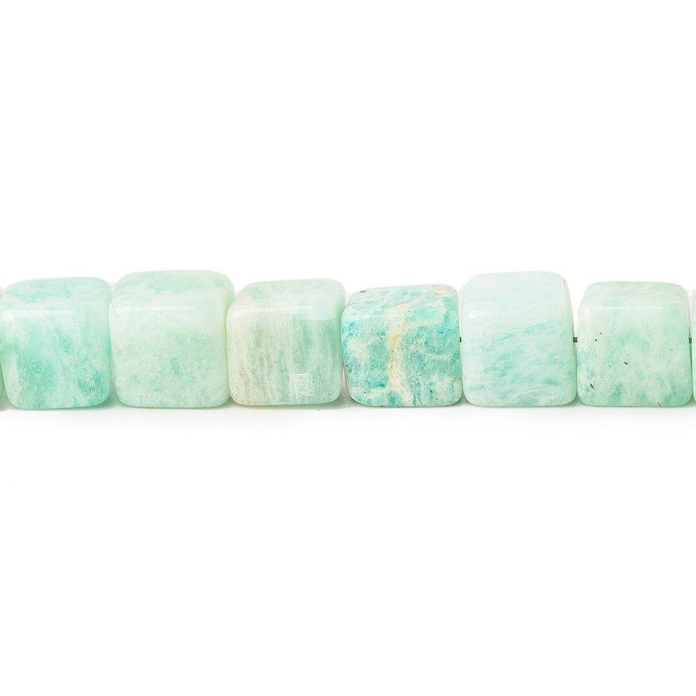 Amazonite plain cube beads 15.5 inch 63 pieces 4x4mm - 6x6mm - The Bead Traders