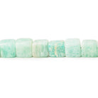 Amazonite plain cube beads 15.5 inch 63 pieces 4x4mm - 6x6mm - The Bead Traders