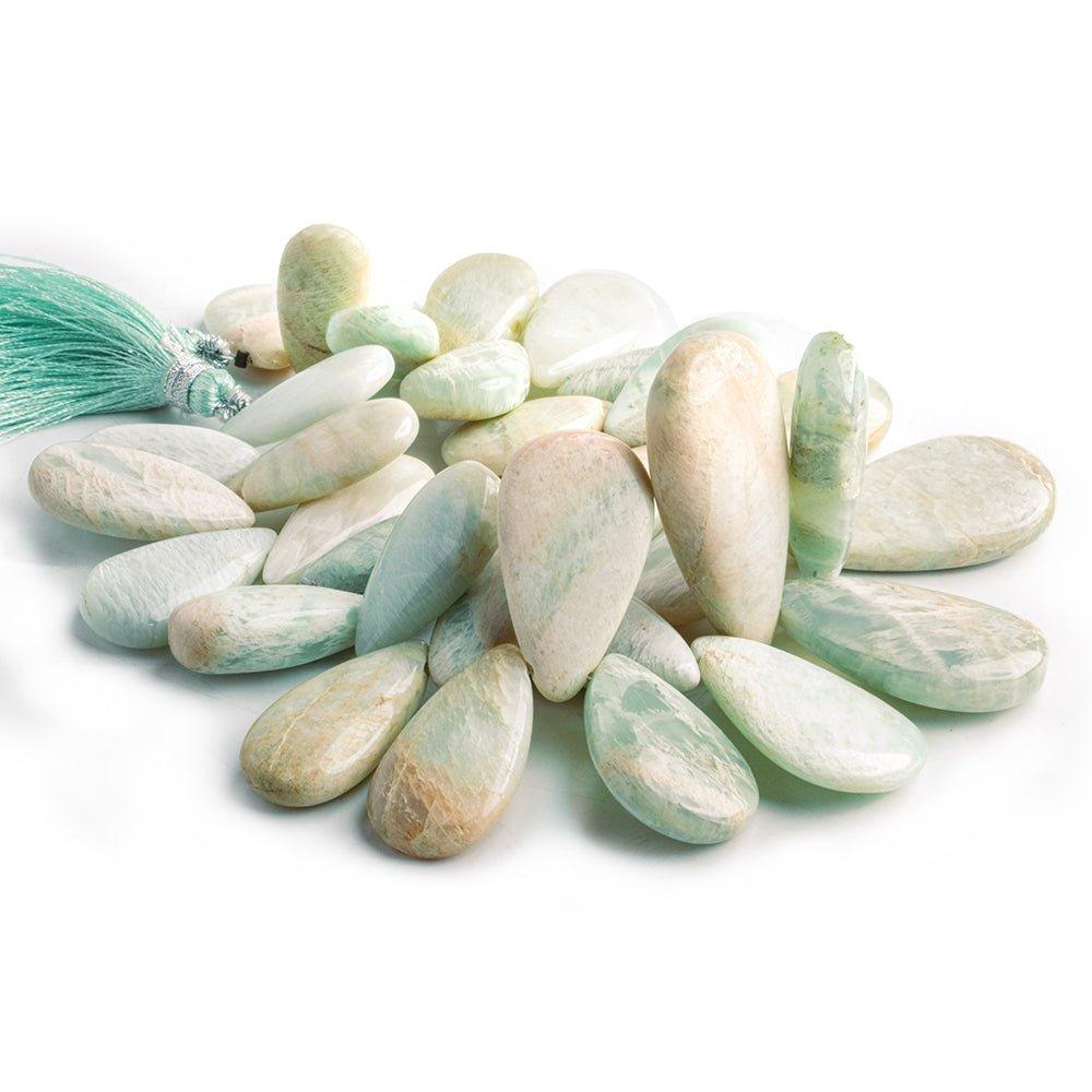 Amazonite Plain Pear Beads 8 inch 30 pieces - The Bead Traders