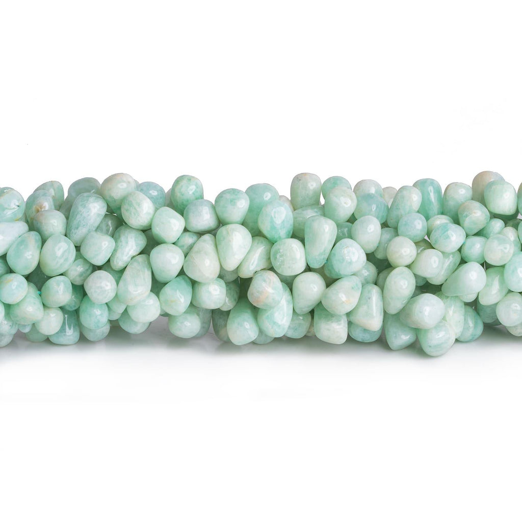 Amazonite Plain Teardrops 12 inch 75 beads - The Bead Traders