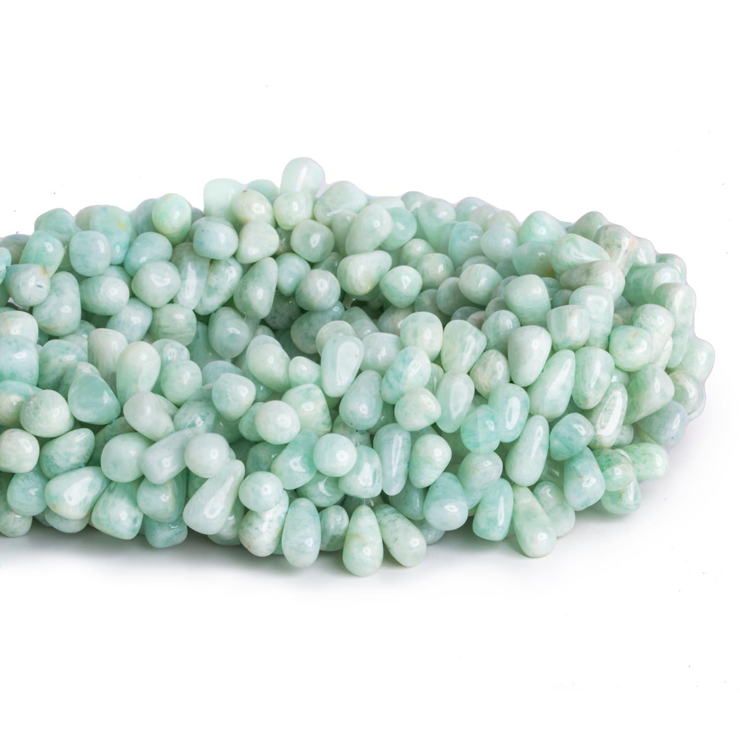 Amazonite Plain Teardrops 12 inch 75 beads - The Bead Traders