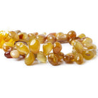 Amber Agate Top Drilled Plain Nugget Beads 13 inch 44 pieces - The Bead Traders