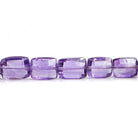 Amethyst Checkerboard Faceted Rectangle Beads 8.5 inch 22 pieces - The Bead Traders
