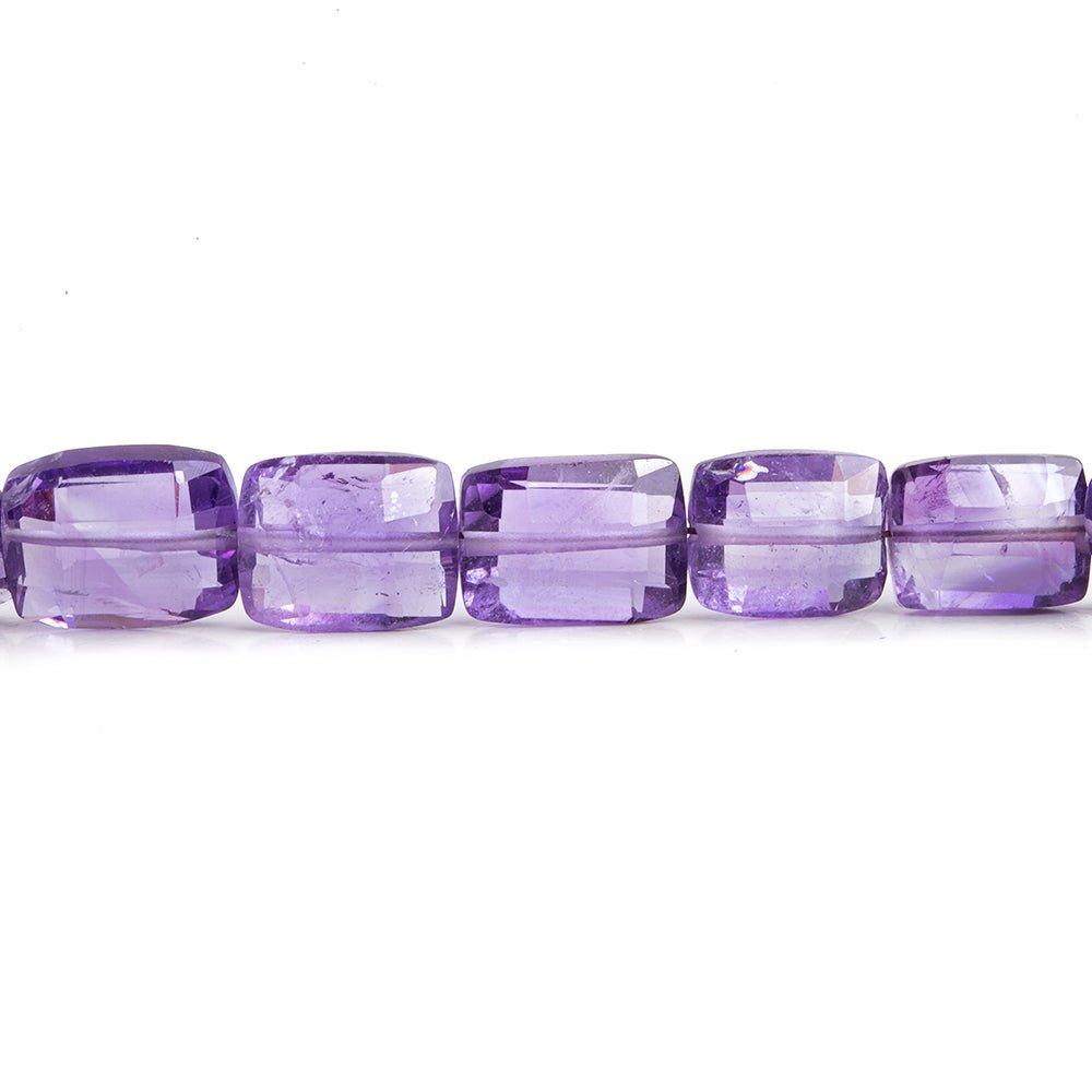 Amethyst Checkerboard Faceted Rectangle Beads 8.5 inch 22 pieces - The Bead Traders