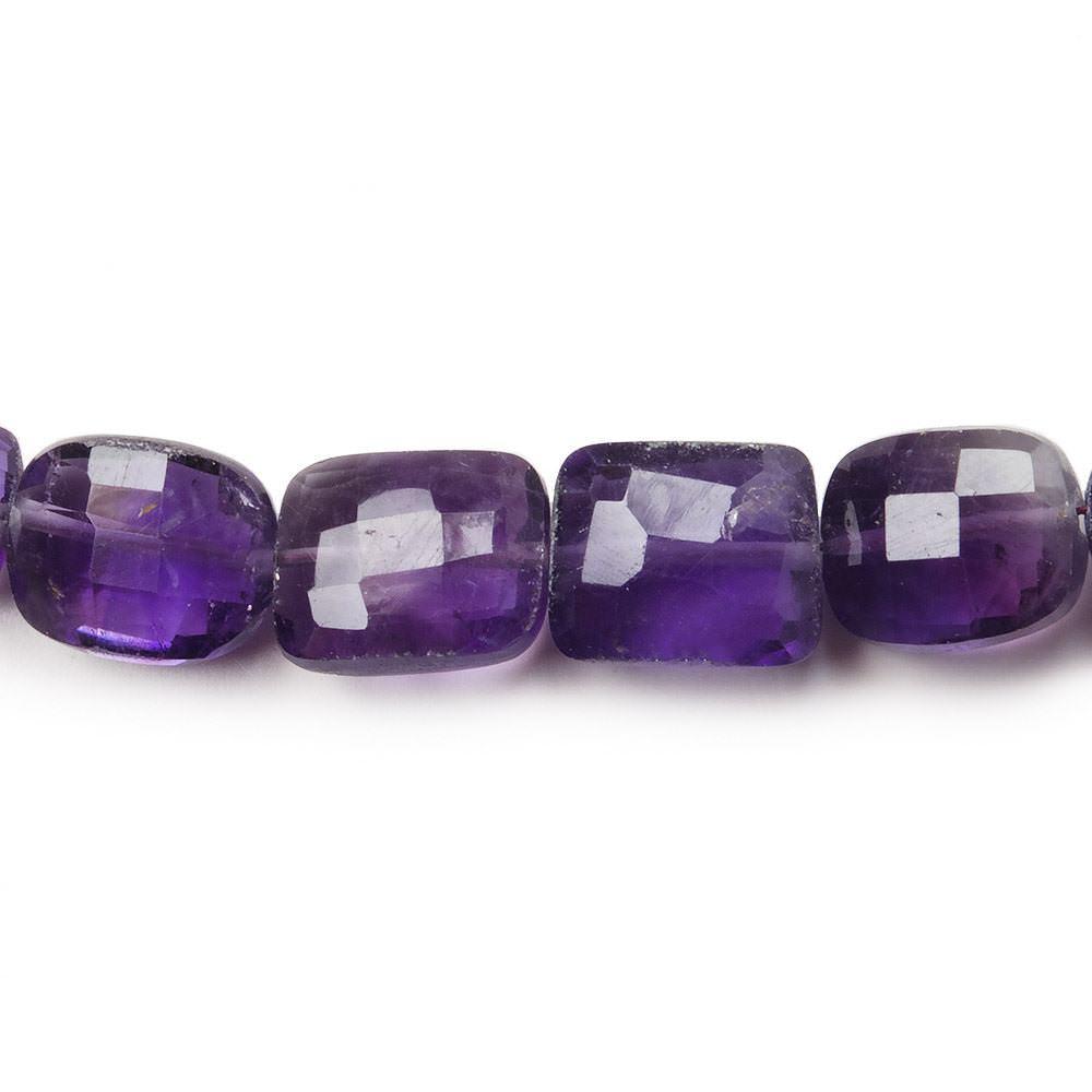 Amethyst Checkerboard Rectangle 10 inch 25 pieces - The Bead Traders