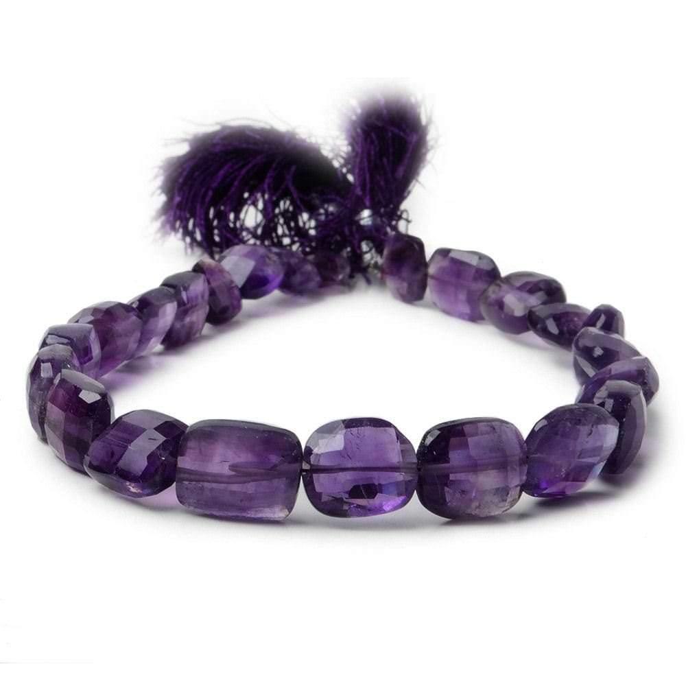 Amethyst Checkerboard Rectangle 10 inch 25 pieces - The Bead Traders