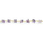 Amethyst Double Nugget Gold Chain 58 pieces - The Bead Traders