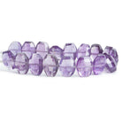 Amethyst Faceted Cushion Beads 6 inch 17 pieces - The Bead Traders