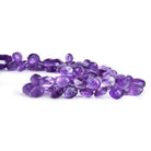Amethyst Faceted Heart Beads 12 inch 85 pieces - The Bead Traders
