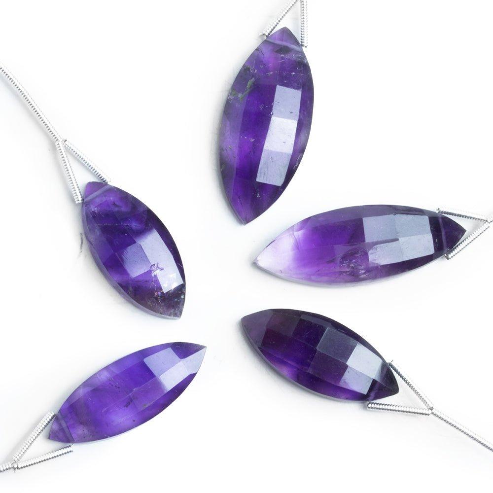 Amethyst Faceted Marquise Focal Bead 1 Piece - The Bead Traders
