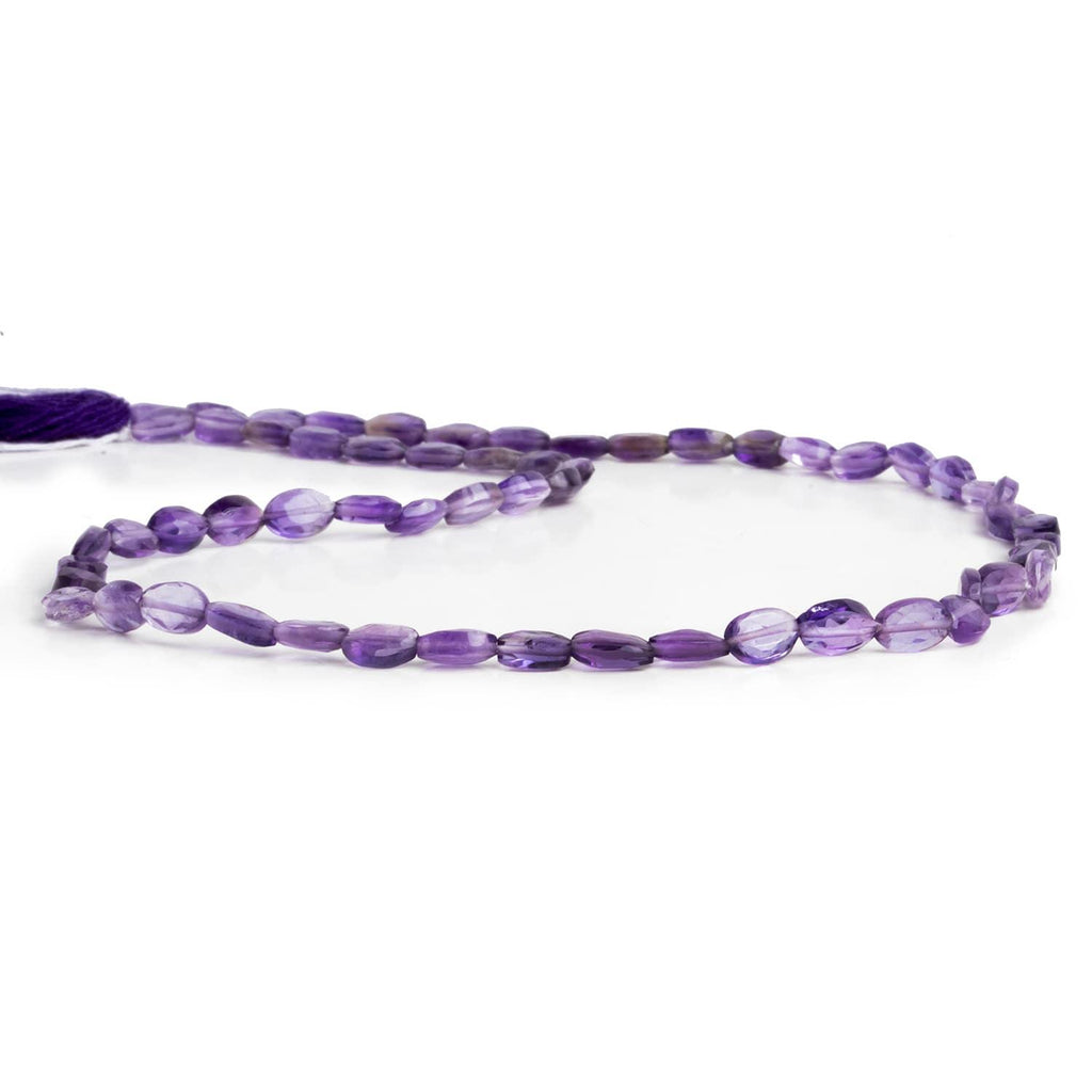 Amethyst Faceted Ovals 13 inch 55 beads - The Bead Traders