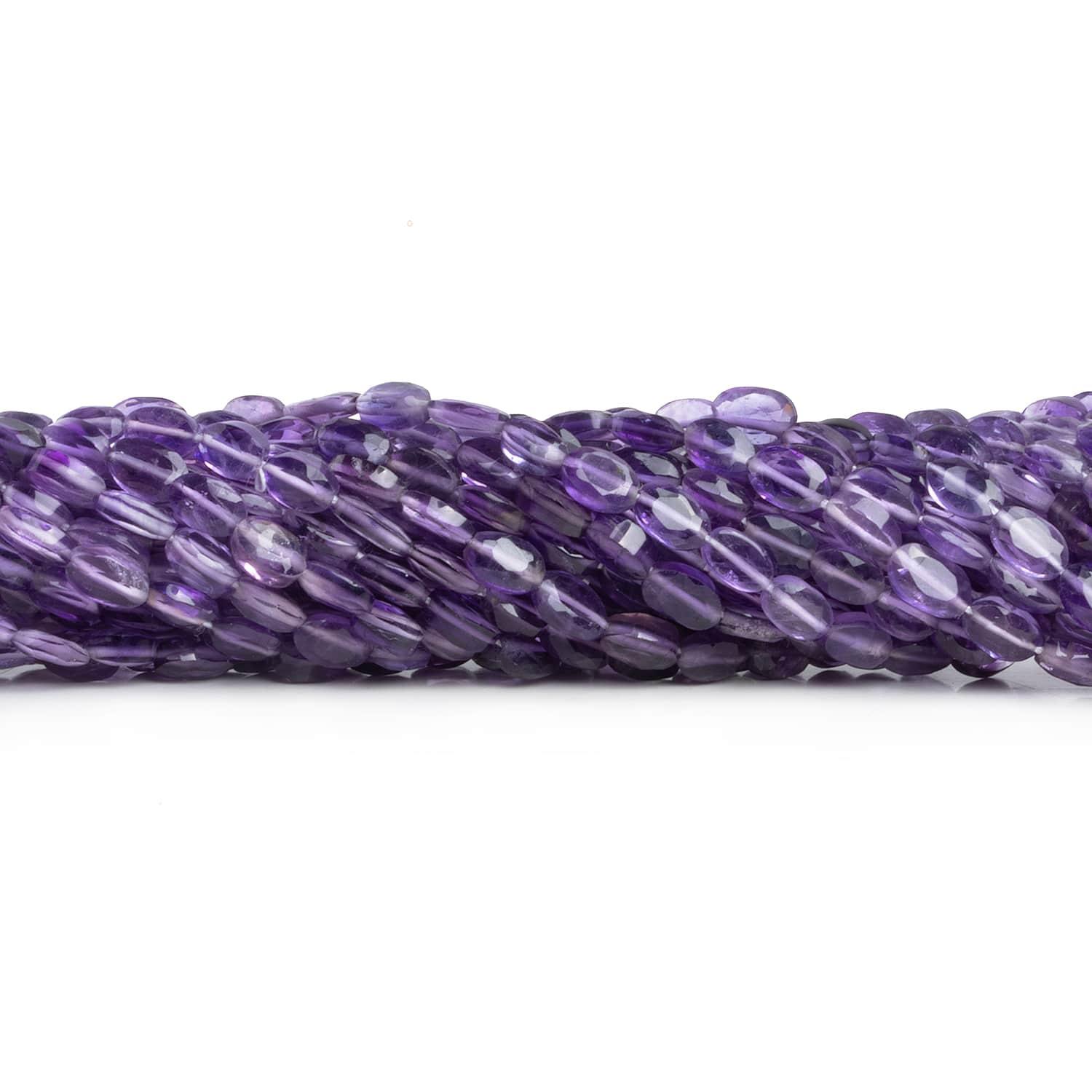 Amethyst Faceted Ovals 13 inch 55 beads - The Bead Traders