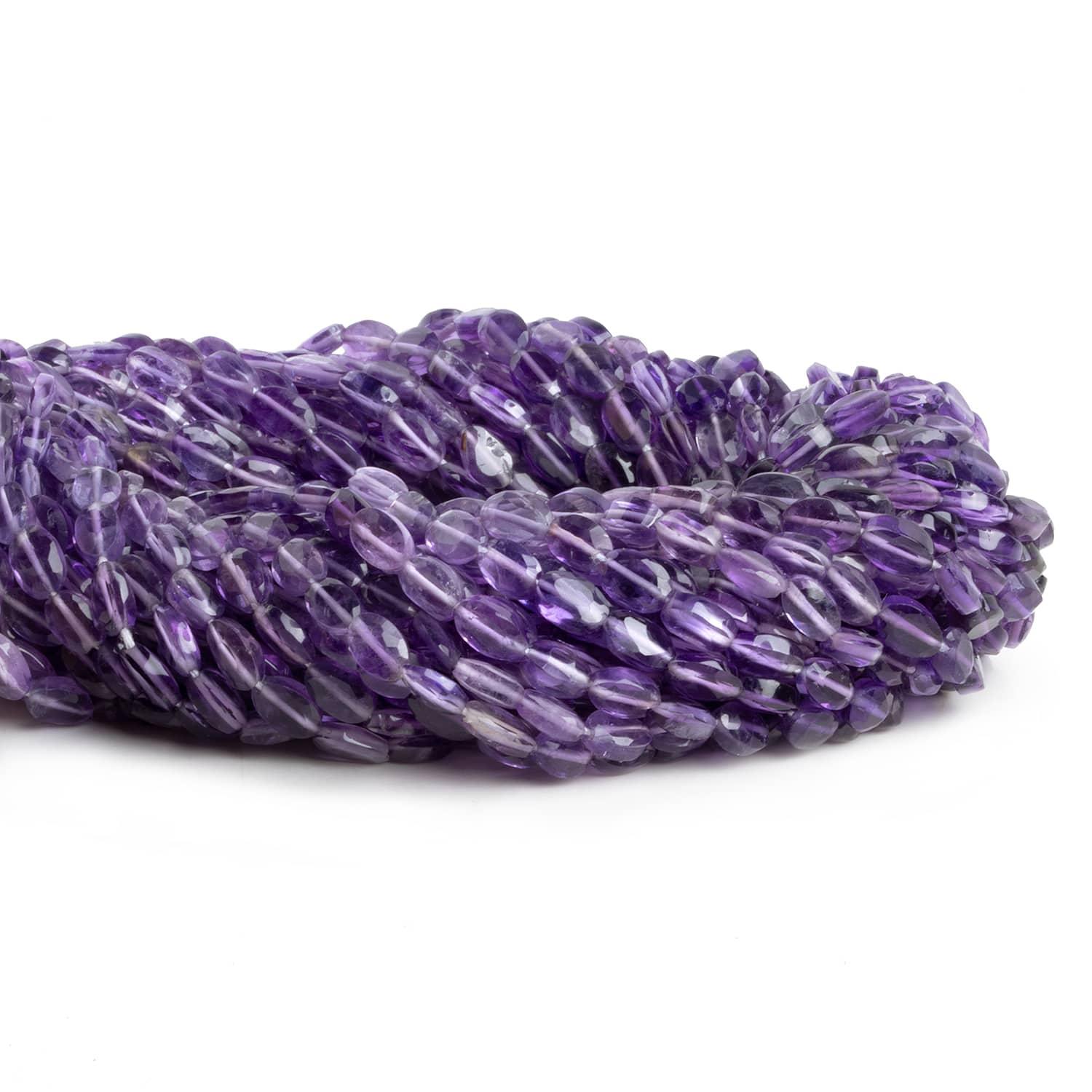Amethyst Faceted Ovals 13 inch 55 beads - The Bead Traders