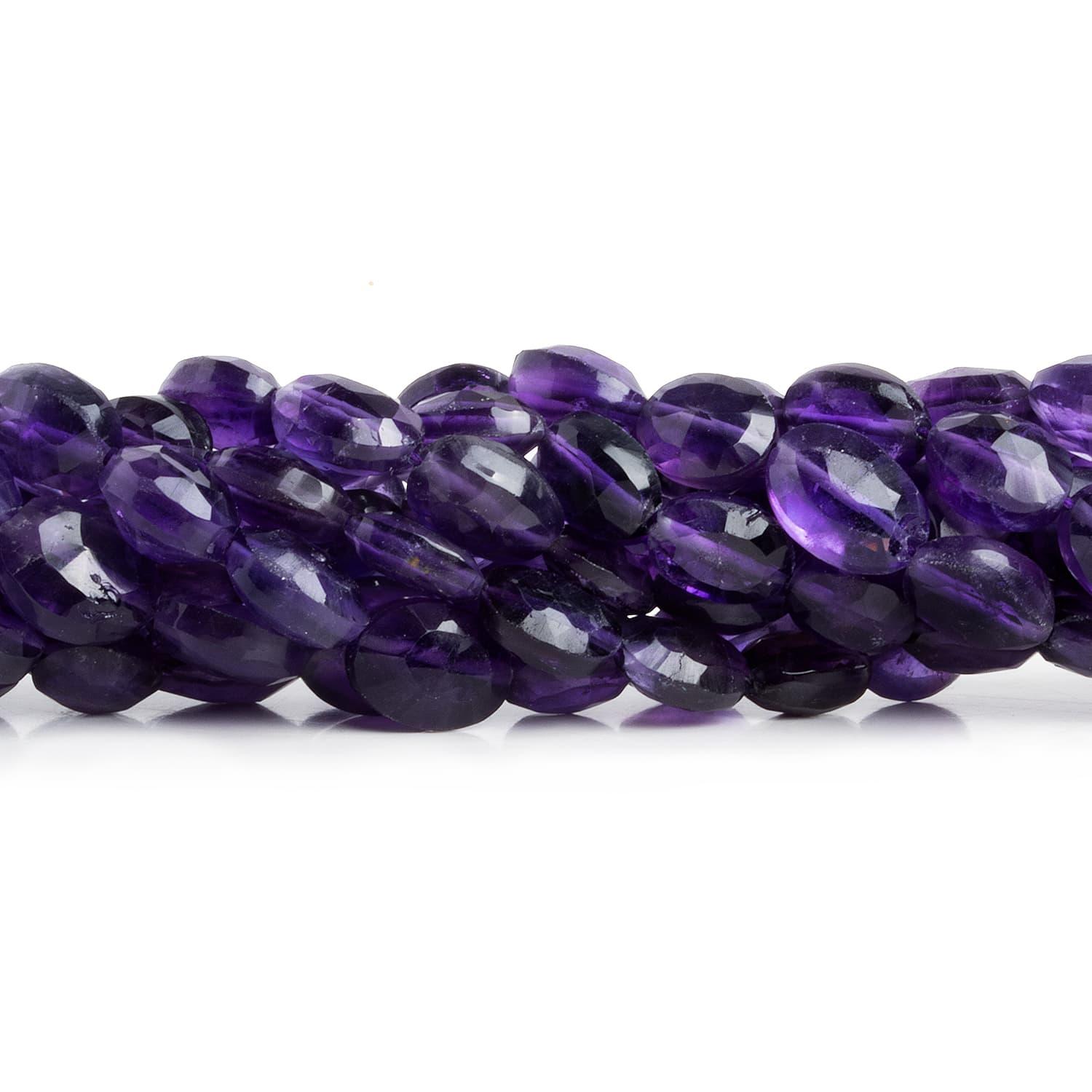 Amethyst Faceted Ovals 14 inch 30 beads - The Bead Traders