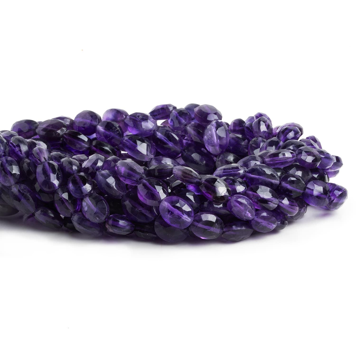 Amethyst Faceted Ovals 14 inch 30 beads - The Bead Traders