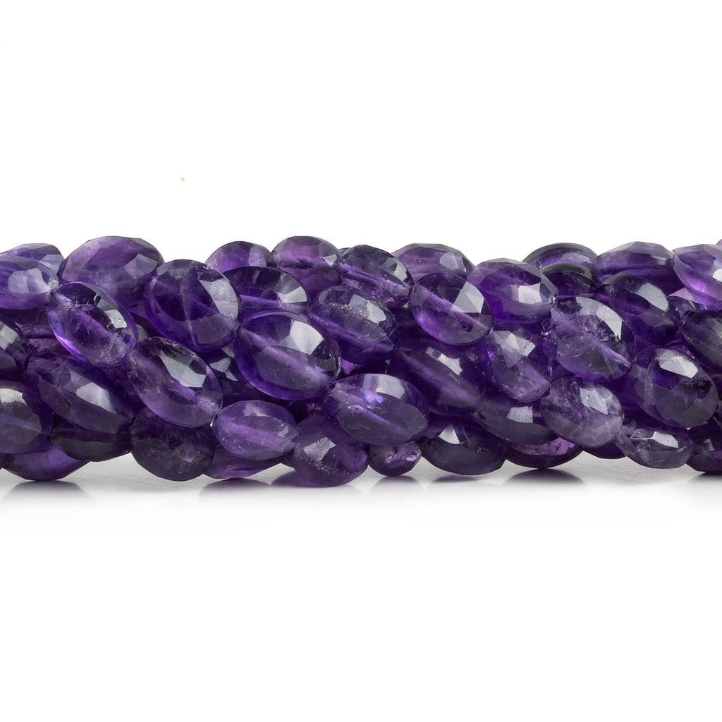 Amethyst Faceted Ovals 14 inch 35 beads - The Bead Traders