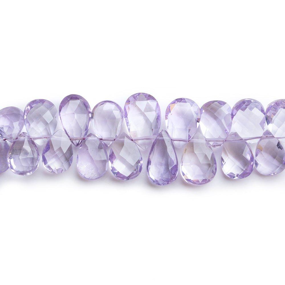 Amethyst Faceted Pear Beads 12 inch 90 pieces - The Bead Traders