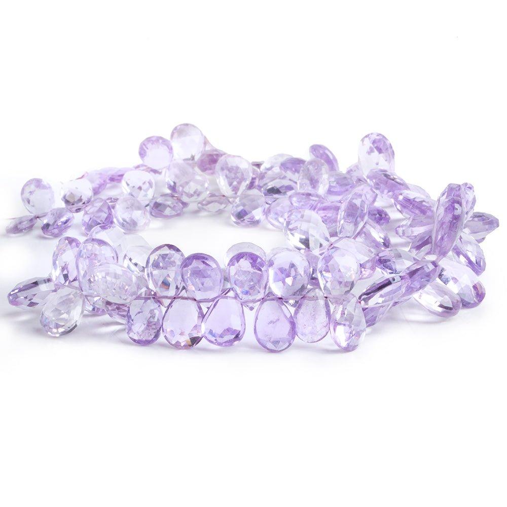 Amethyst Faceted Pear Beads 12 inch 90 pieces - The Bead Traders