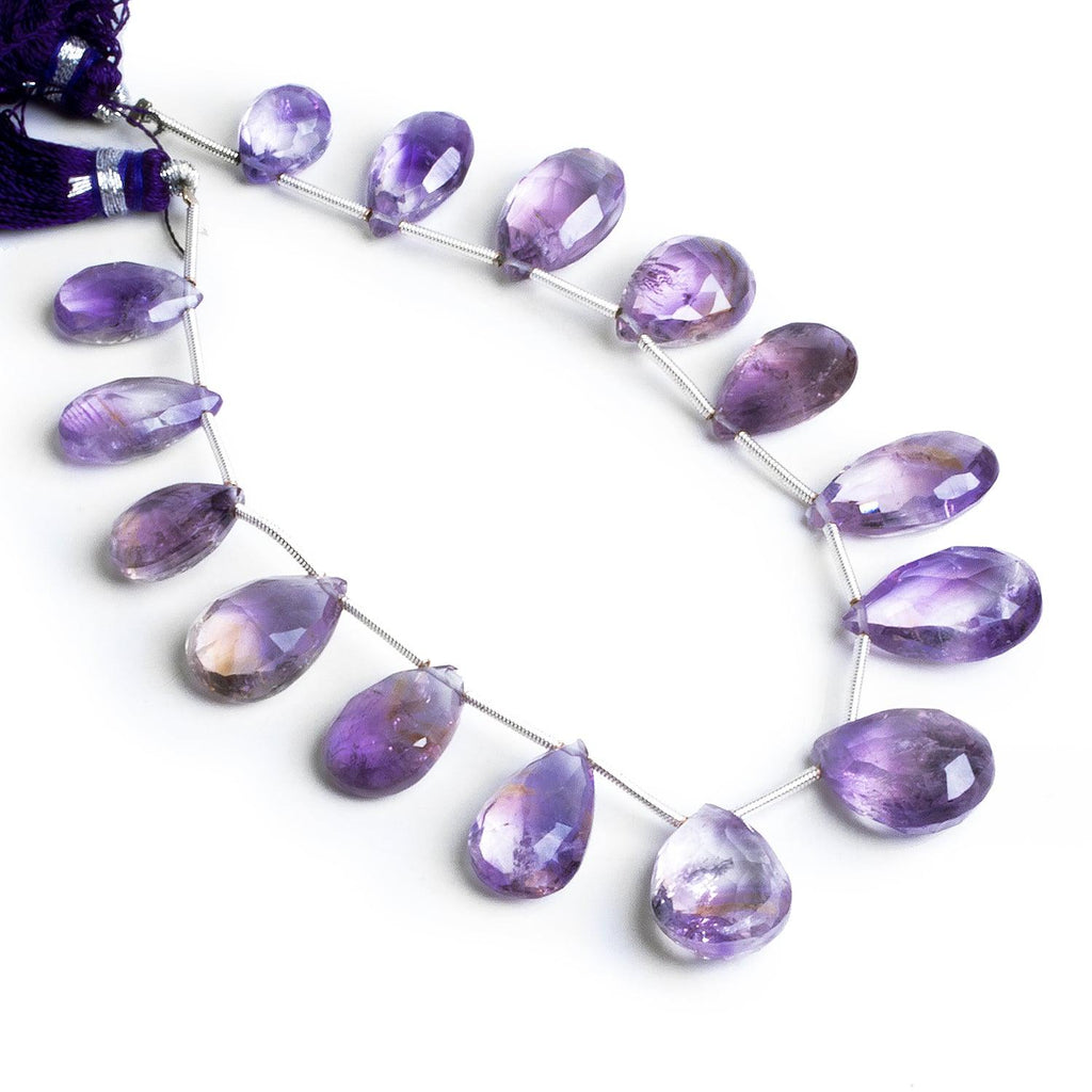 Amethyst Faceted Pear Beads 8 inch 15 pieces - The Bead Traders
