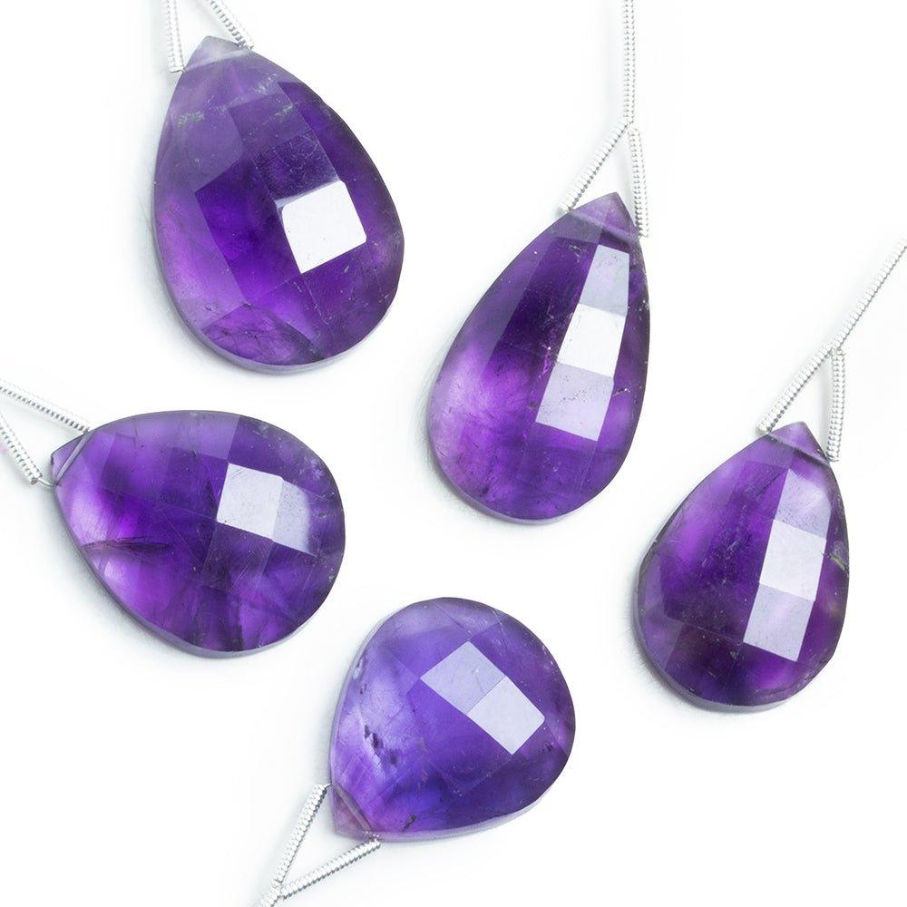 Amethyst Faceted Pear Focal Bead 1 Piece - The Bead Traders