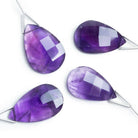 Amethyst Faceted Pear Focal Bead 1 Piece - The Bead Traders
