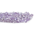 Amethyst Faceted Pillows 8 inch 28 beads - The Bead Traders