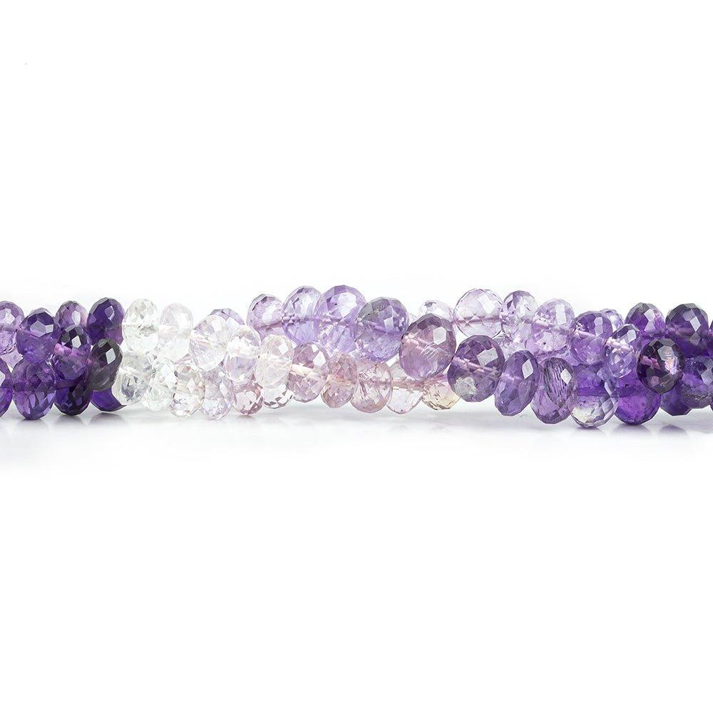 Amethyst Faceted Rondelle Beads 14 inch 80 pieces - The Bead Traders