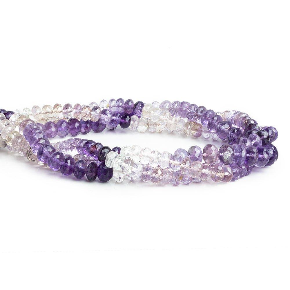 Amethyst Faceted Rondelle Beads 14 inch 80 pieces - The Bead Traders