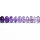 Amethyst Faceted Rondelle Beads 16 inch 100 pieces - The Bead Traders