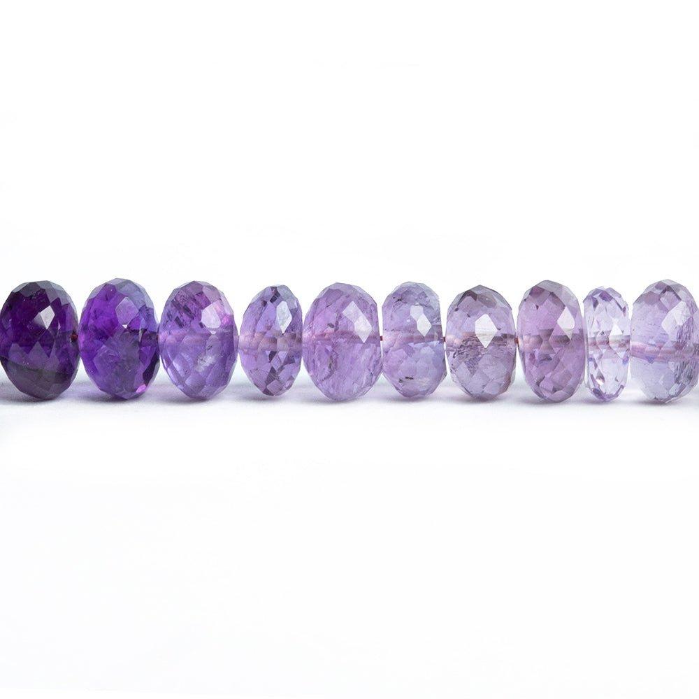 Amethyst Faceted Rondelle Beads 16 inch 100 pieces - The Bead Traders