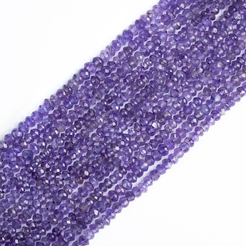 Amethyst Faceted Rondelle Beads - Lot of 12 - The Bead Traders