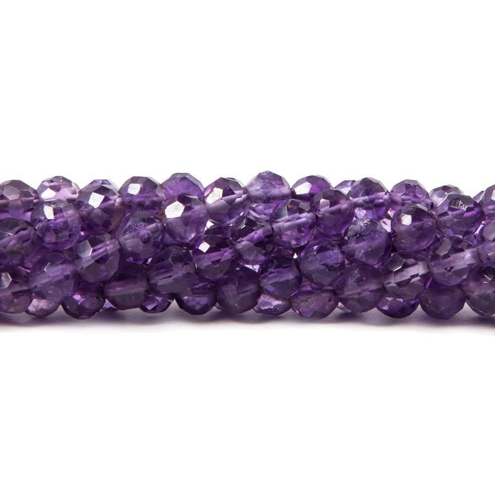 Amethyst Faceted Rounds Beads 14 inch 97 beads - The Bead Traders