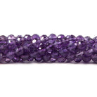 Amethyst Faceted Rounds Beads 14 inch 97 beads - The Bead Traders