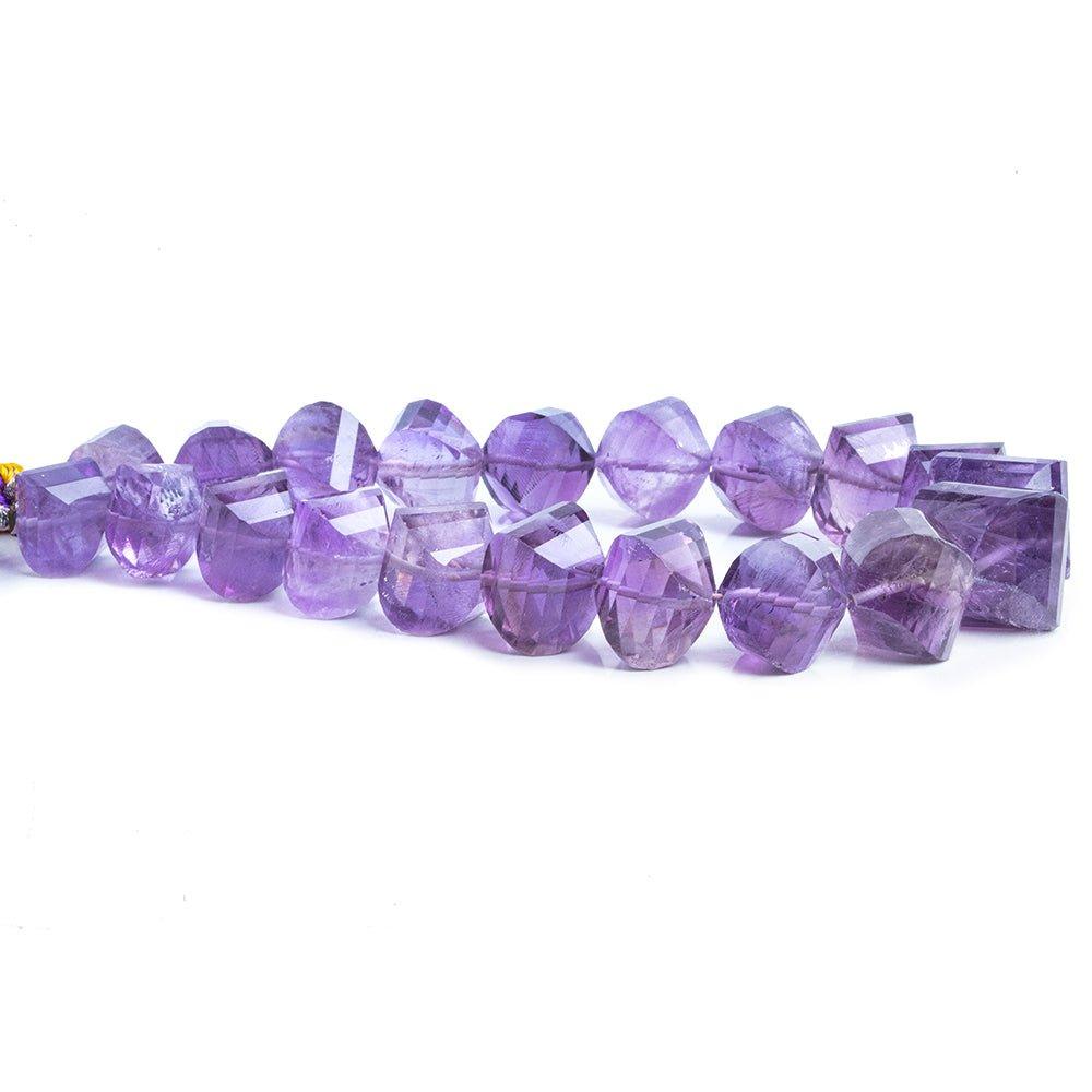 Amethyst Faceted Twist Beads 8 inch 20 pieces - The Bead Traders