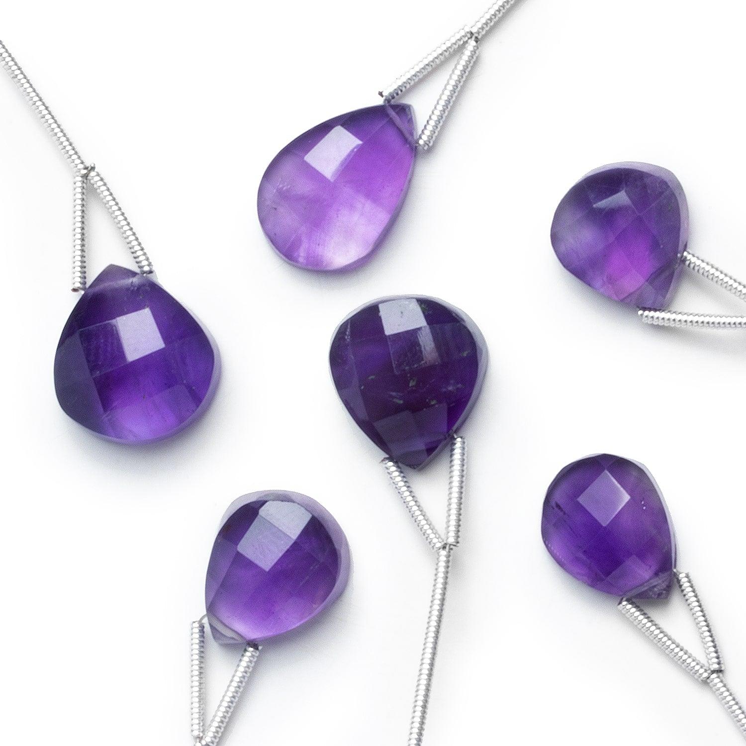 Amethyst Flat-Back Pear Focal Bead 1 Piece - The Bead Traders