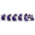 Amethyst Half Moon Beads 8 inch 13 pieces - The Bead Traders