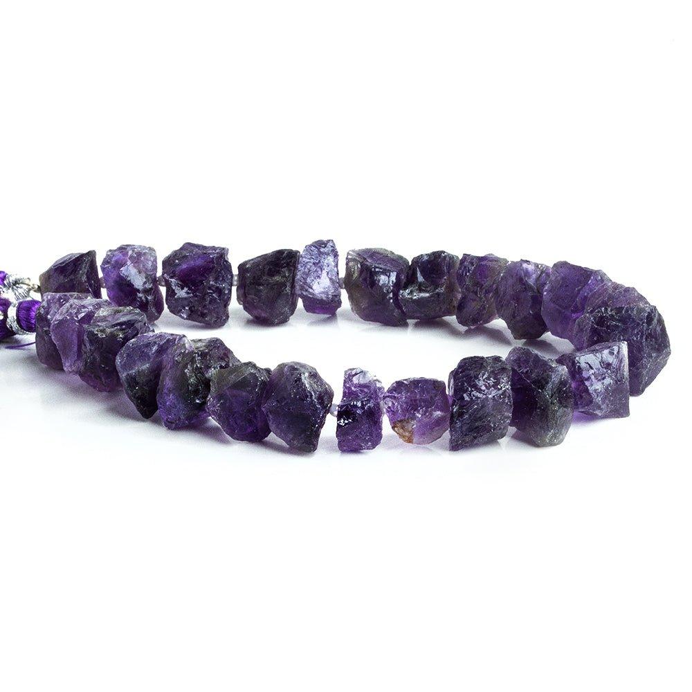Amethyst Hammer Faceted Nugget Beads 8 inch 23 pieces - The Bead Traders