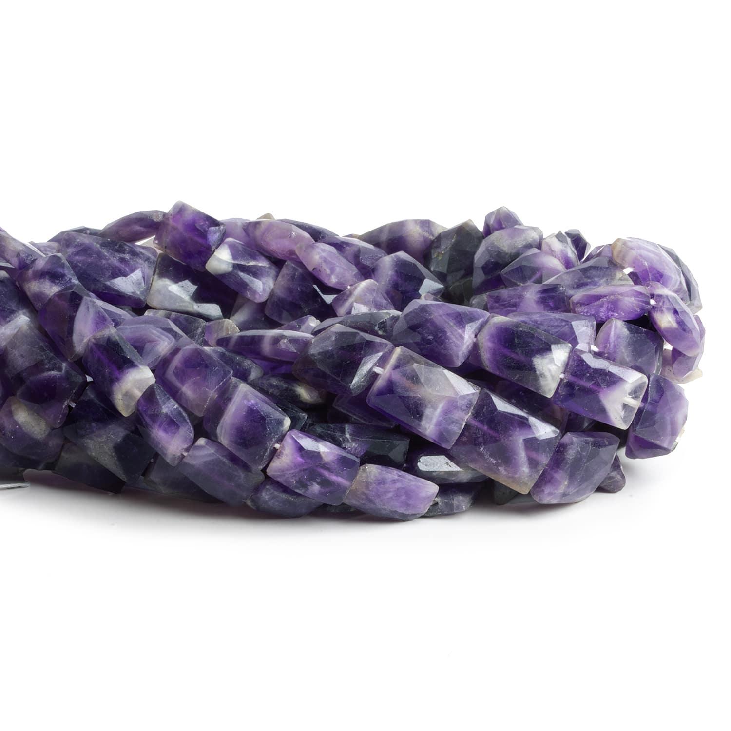 Amethyst Handcut Rectangles 15 inch 27 beads - The Bead Traders