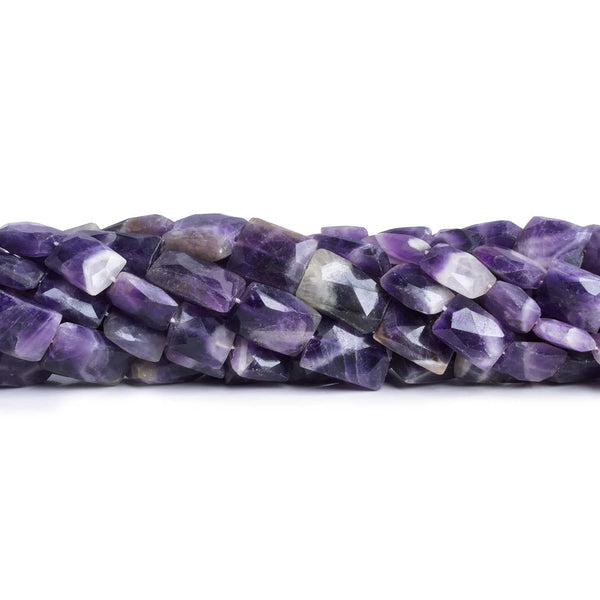Cape Amethyst Handcut Rectangles 15 inch 27 beads