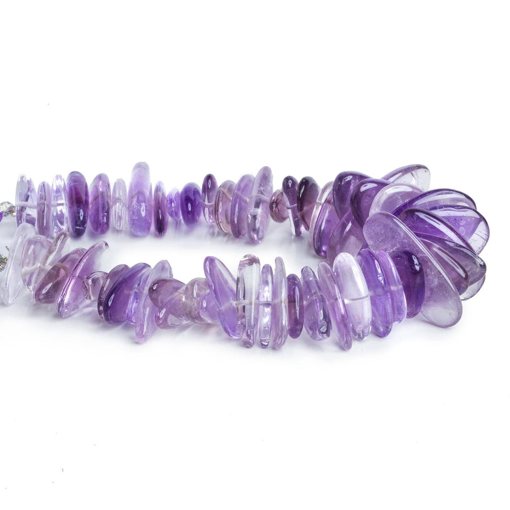 Amethyst Long Chips 7.5 inch 50 beads - The Bead Traders