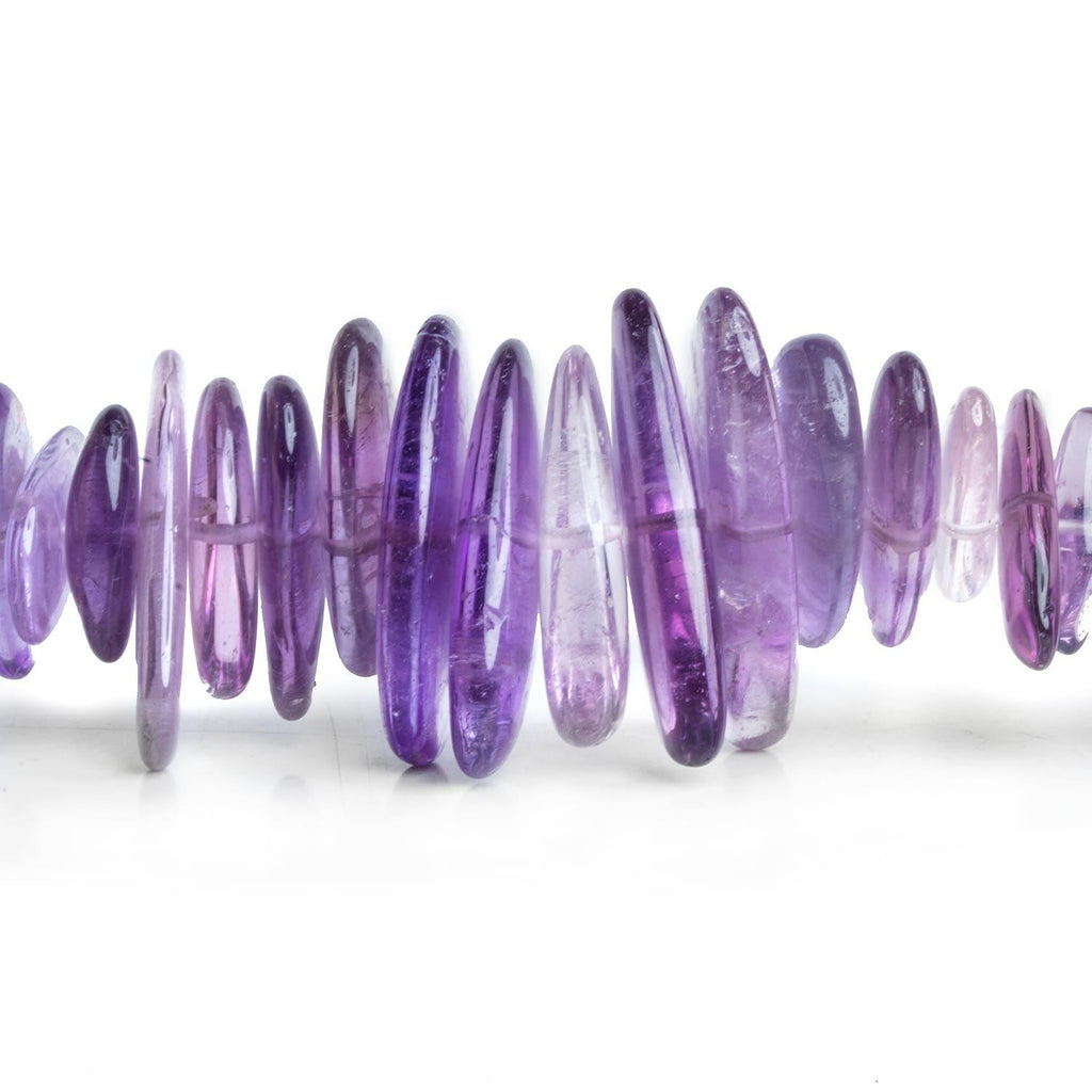 Amethyst Long Chips 7.5 inch 50 beads - The Bead Traders