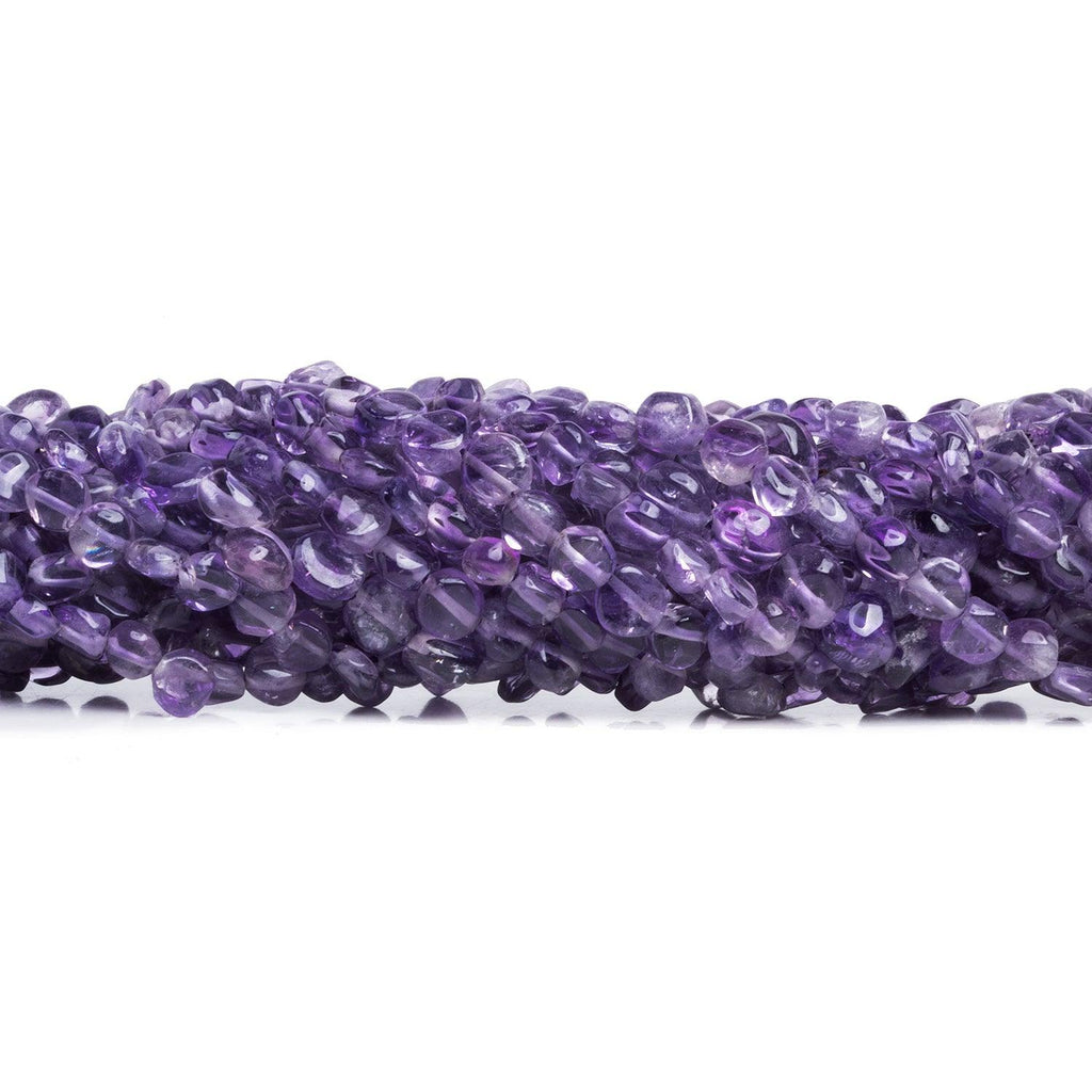 Amethyst Plain Coins 14 inch 55 beads - The Bead Traders