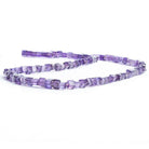 Amethyst Plain Cube Beads 16 inch 105 pieces - The Bead Traders