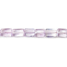 Amethyst plain rectangular beads 8 inch 23 pieces - The Bead Traders