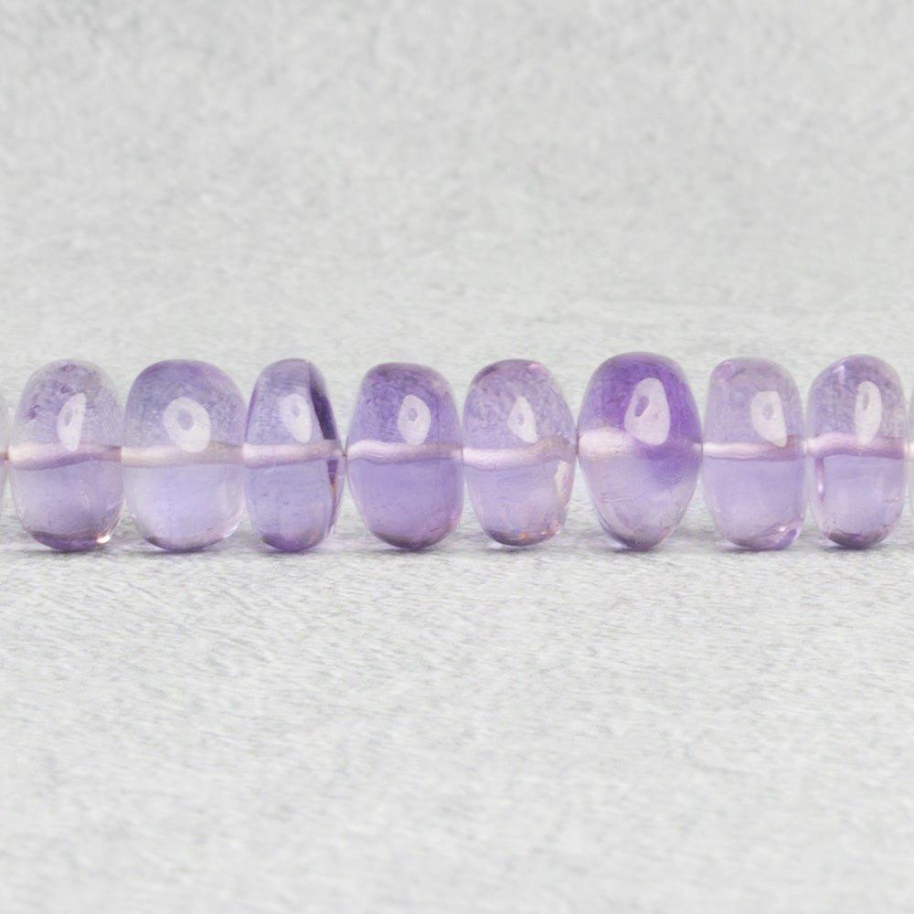 Amethyst Plain Rondelle Beads 8 inch 35 pieces - The Bead Traders