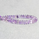 Amethyst Plain Rondelle Beads 8 inch 35 pieces - The Bead Traders