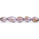 Amethyst Straight Drilled Teardrop Beads 16 inch 55 pieces - The Bead Traders
